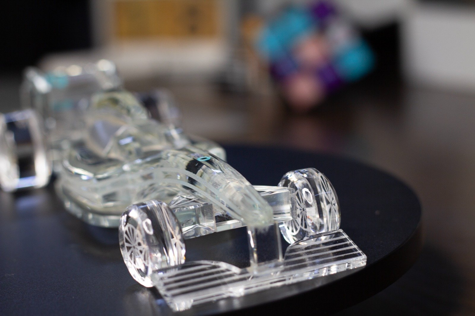 Crystal F1 Race Car Achievement Trophy