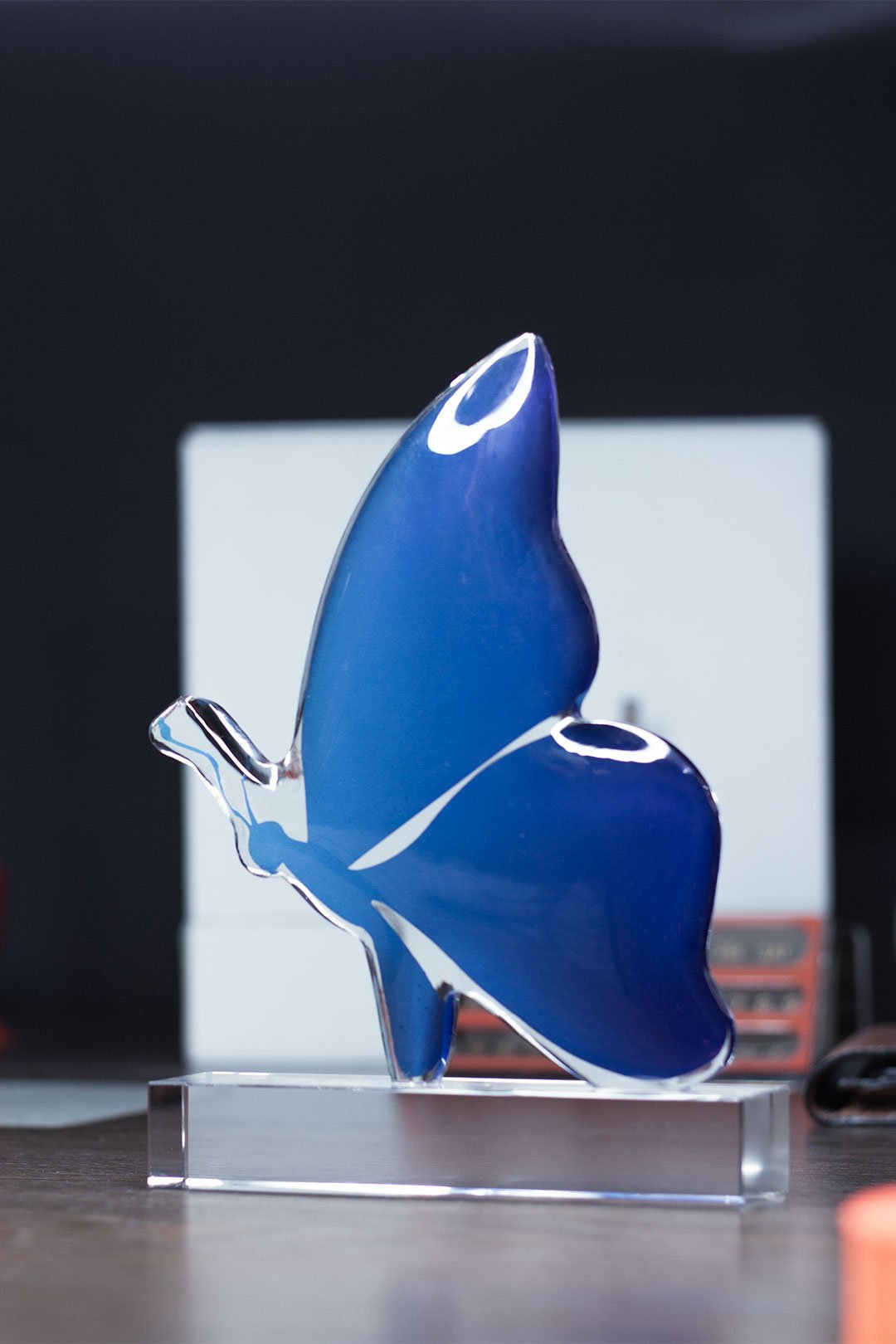 Dream Come True' Crystal Butterfly Award - Premium Recognition Trophy