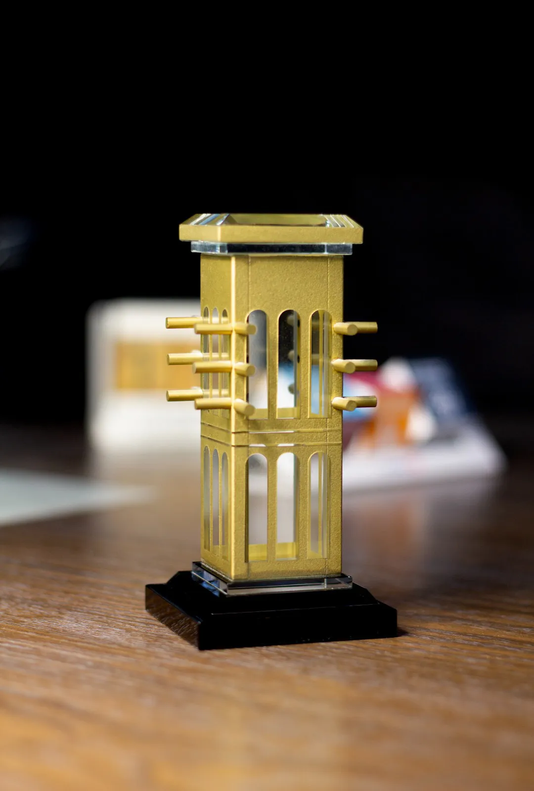 Bespoke 3D Crystal Heritage Wind Tower Award Dubai