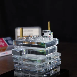 Bespoke 3D Crystal Oil Rig Industrial Excellence Award