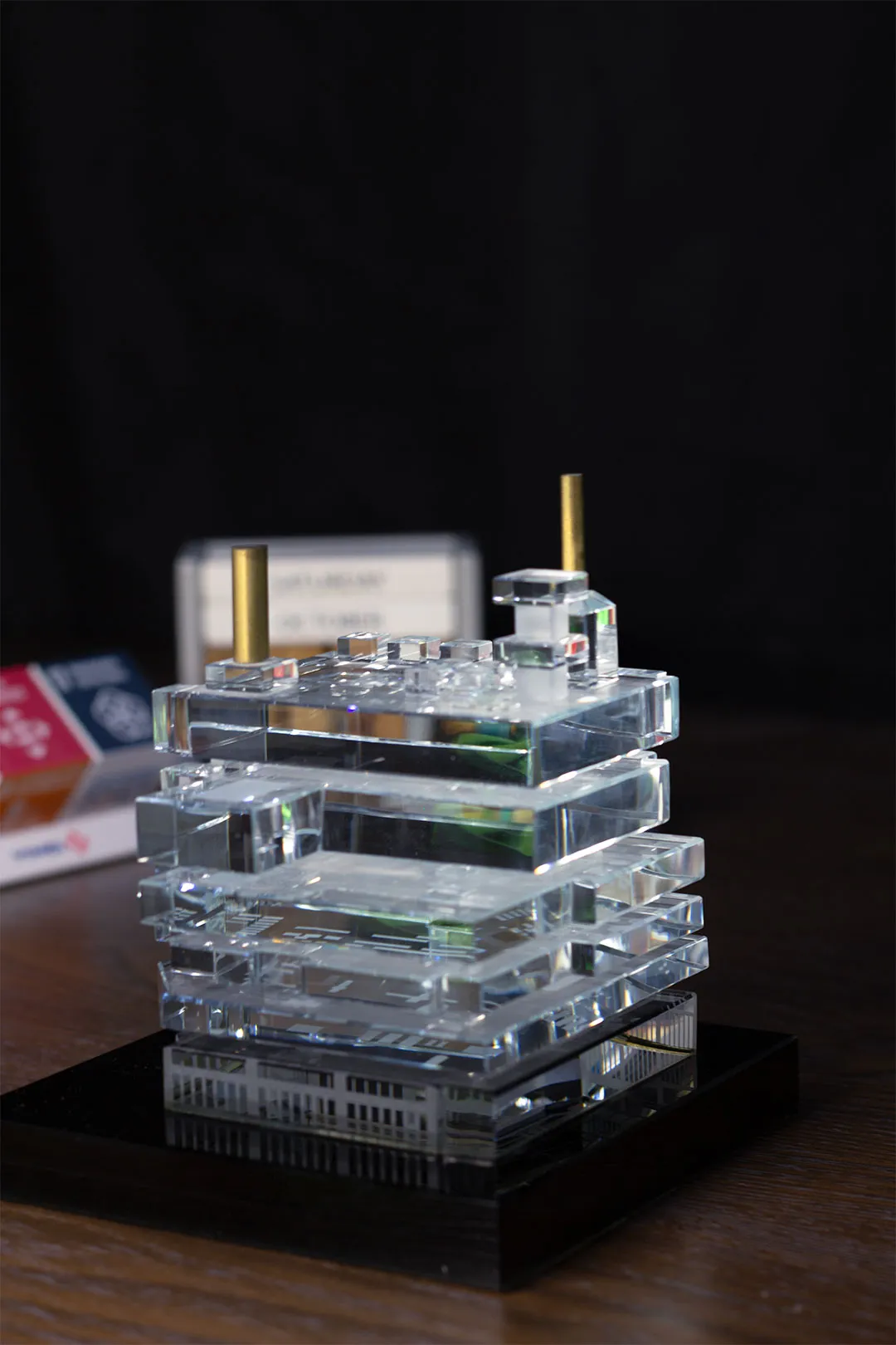 Bespoke 3D Crystal Oil Rig Industrial Excellence Award