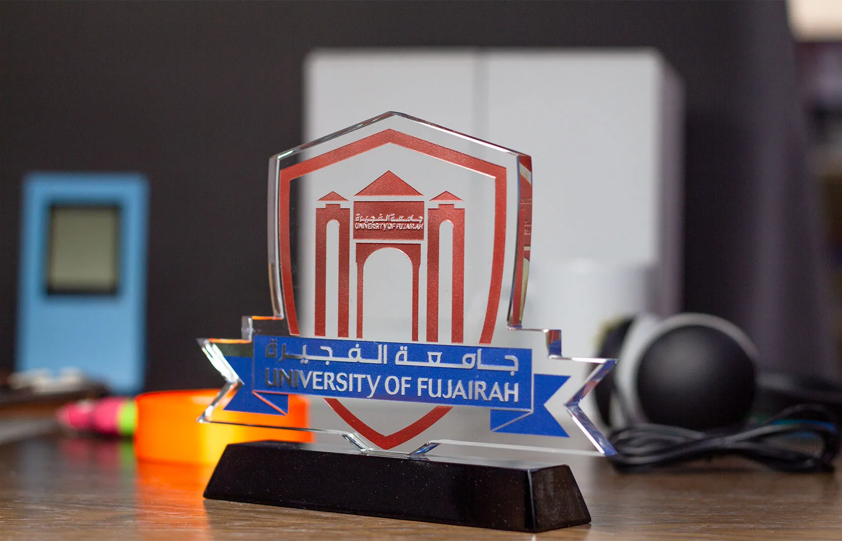 Bespoke University of Fujairah Crystal Excellence Award