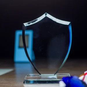 Classic Curved Crystal Shield Award