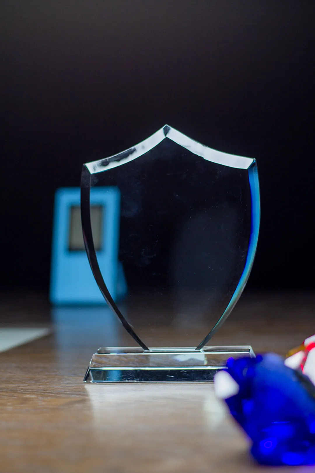 Classic Curved Crystal Shield Award