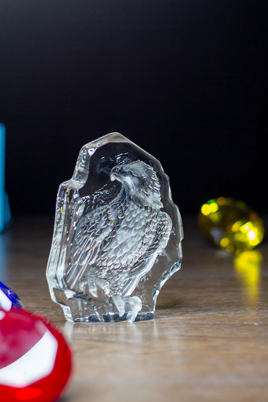 Visionary Falcon Crystal Sculpture Award