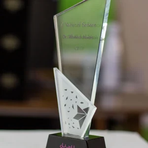 Burjeel Hospital Geometric Crystal Service Excellence Award