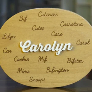 Personalized Natural Wood Plaque