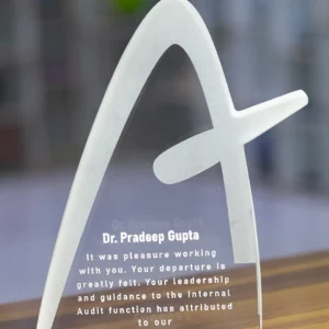 The Frosted Sail Crystal Trophy