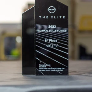 Premium Slanted Black Crystal Nissan Elite Excellence Award