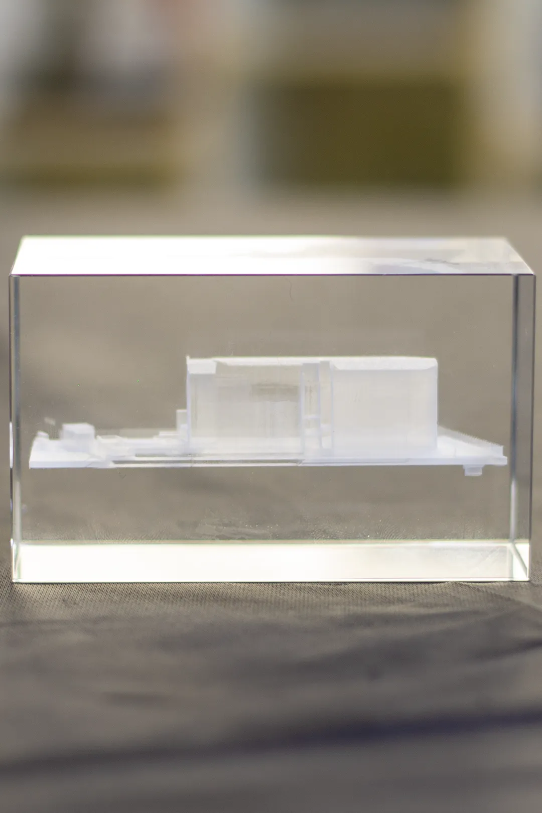 Premium 3D Laser Engraved Architectural Crystal Trophy