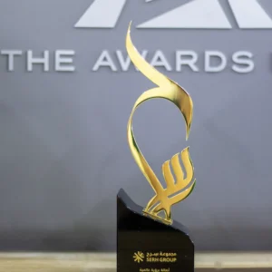 Serh Group Gold Metal with Crystal Black Base