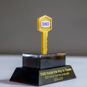 DNO Custom Oil Field Milestone Crystal Award