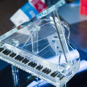 Custom 3D Crystal Grand Piano - Musical Excellence Award