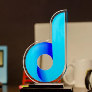 Bespoke Dream Logo Cutout Crystal Excellence Award
