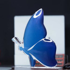 Bespoke Blue Butterfly Crystal Excellence Award