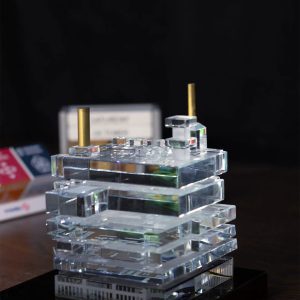 Bespoke 3D Crystal Oil Rig Industrial Excellence Award