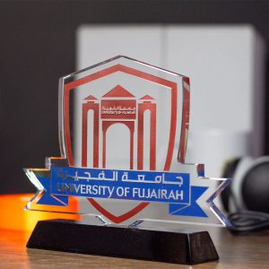 Bespoke University of Fujairah Crystal Excellence Award