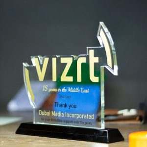 Bespoke Vizrt Middle East Partnership Recognition Award