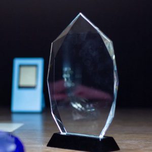 Geometric Heritage Crystal Shield Award