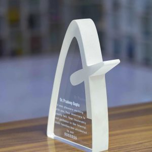 The Frosted Sail Crystal Trophy