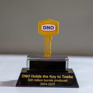 DNO Custom Oil Field Milestone Crystal Award