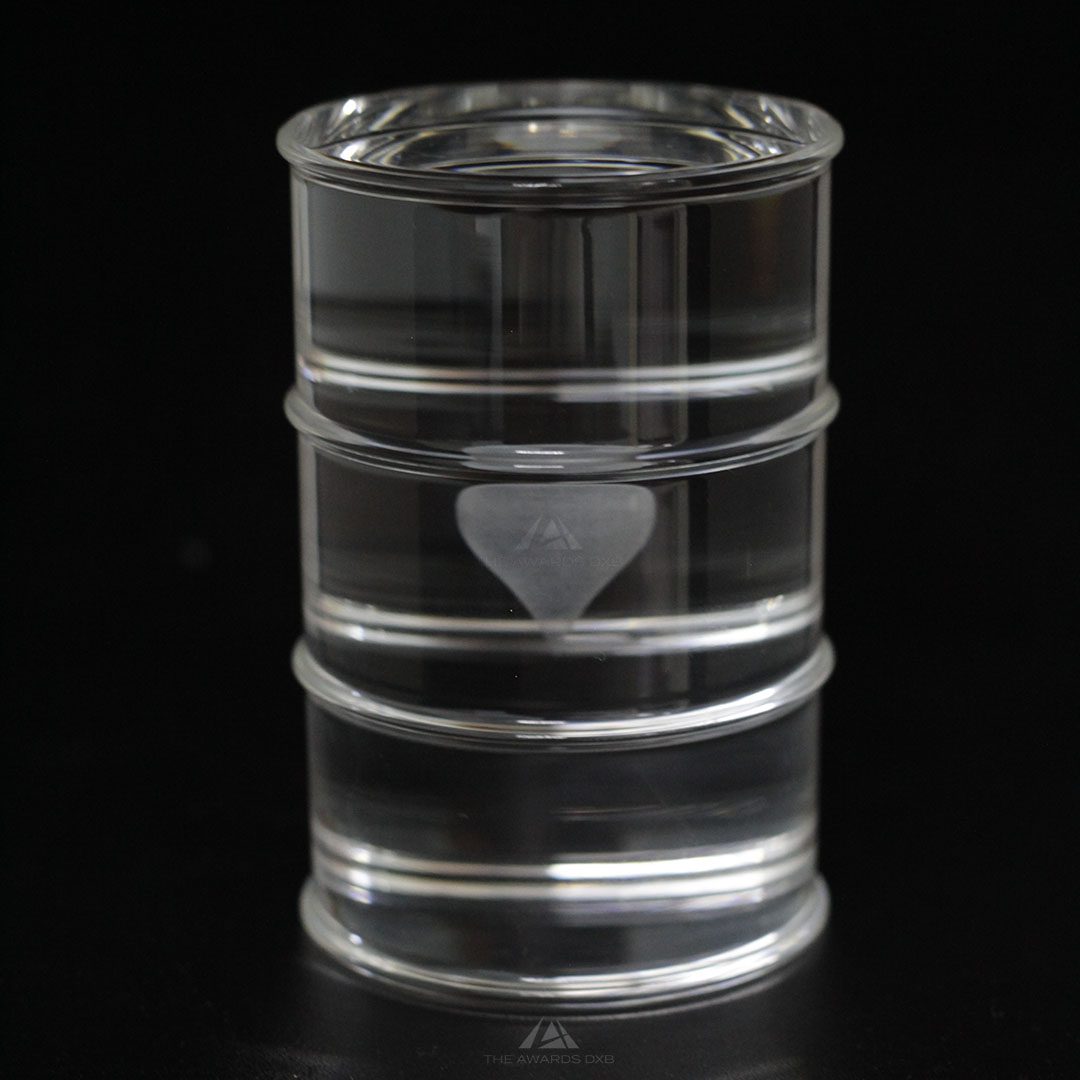 Laser Engraved with Oil Barrel