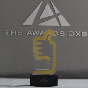 Thumbs Up Crystal Award