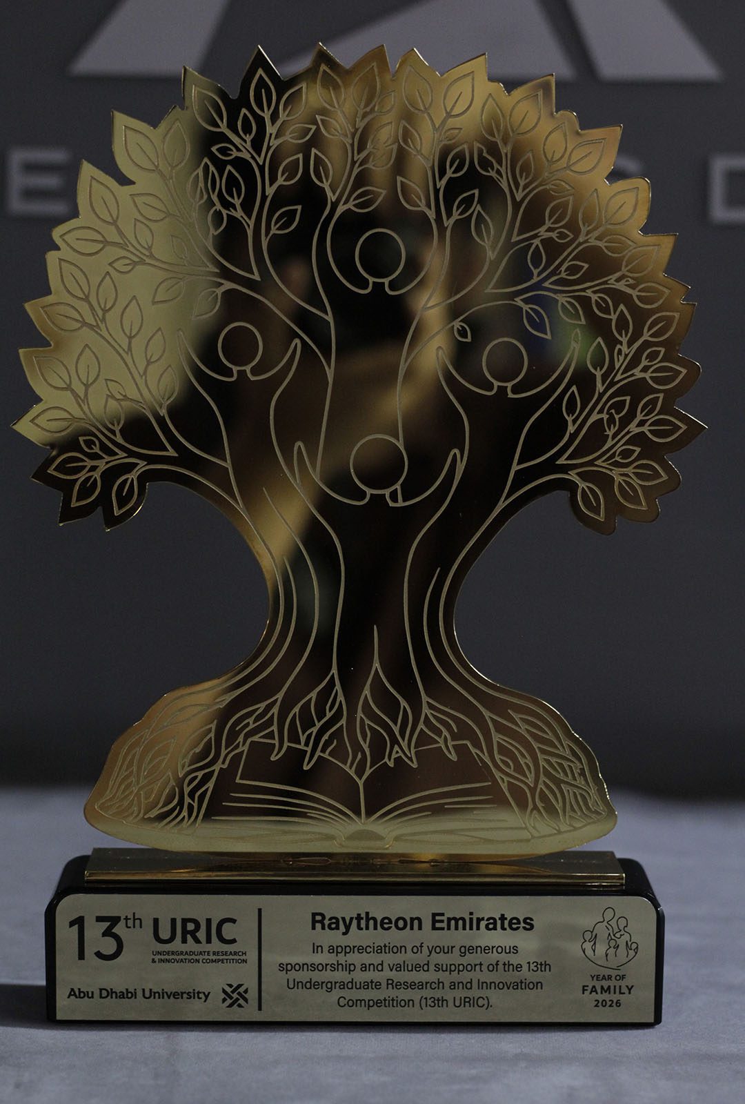 Gold Tree of Life Metal Sponsor Award