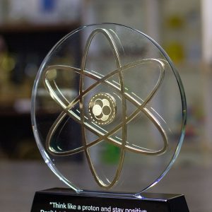 Atom Metal with Crystal Award