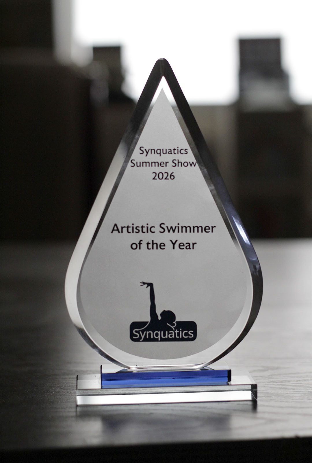 Waterdrop Shape Crystal Award - Image 2