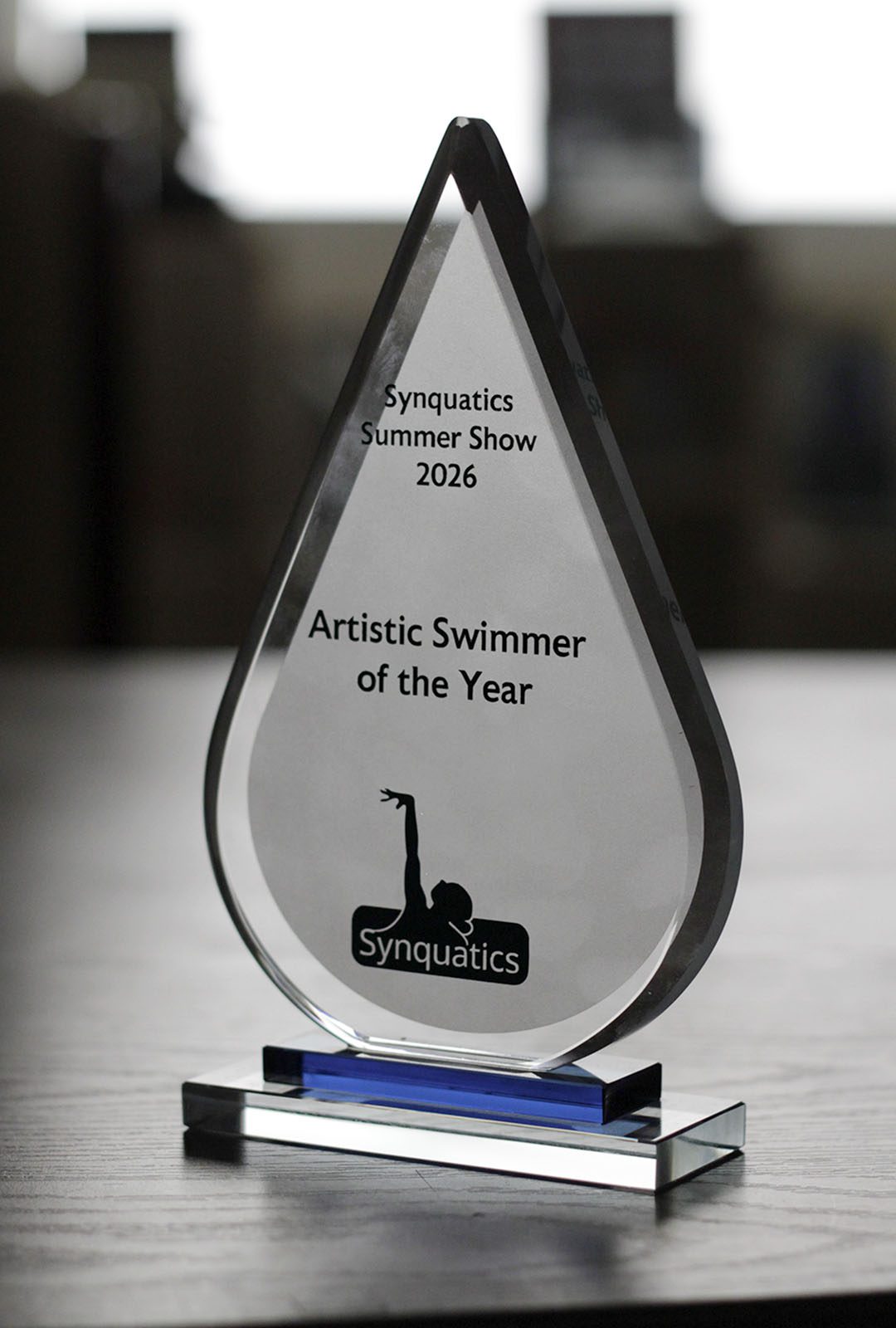 Waterdrop Shape Crystal Award - Image 3